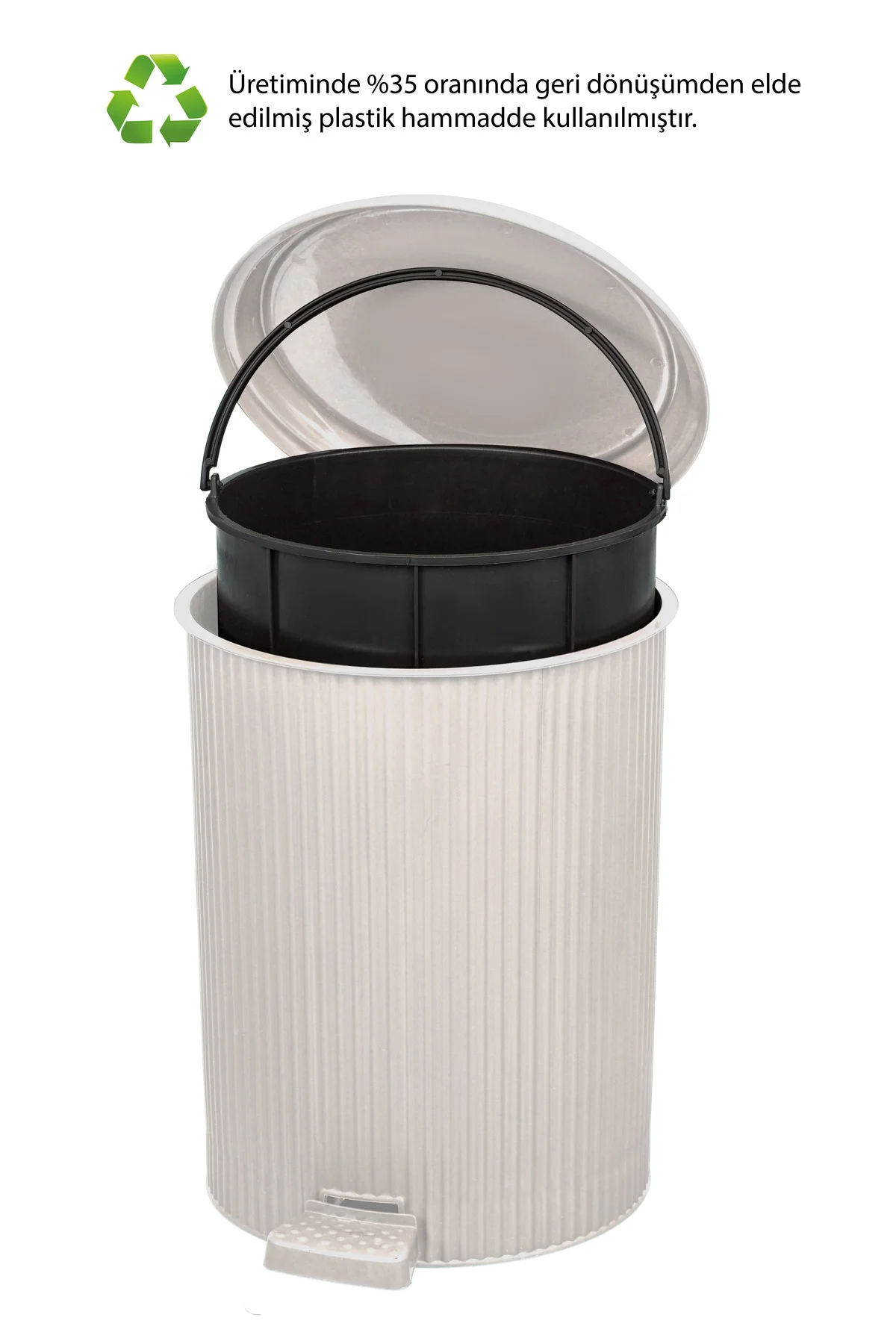 Gri Nostalji Banyo Seti (4'lü) 4 Parça Plastik