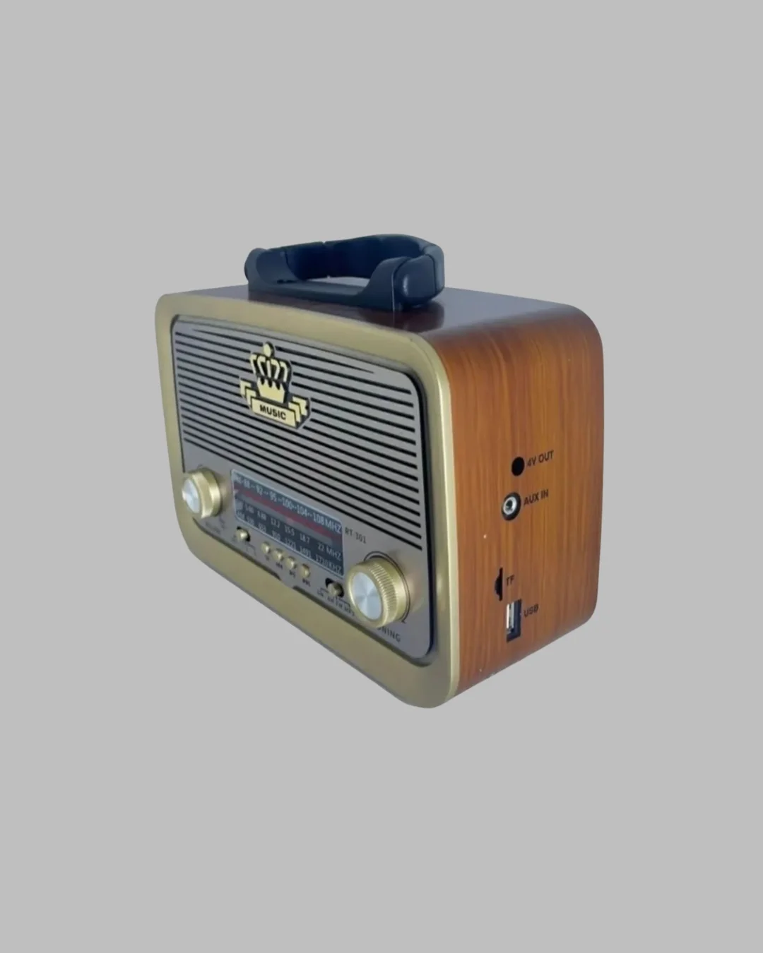 Nostalji Bluetooth Radyo FM AM SW Ahşap Eskitme Tasarım Yeni Nesil