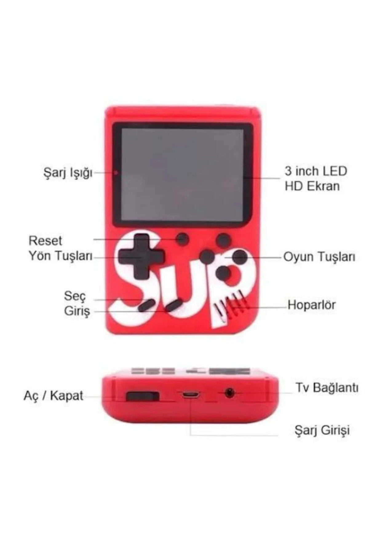 Nostalji Oyunlu Mini Atari Gamebox 400 Oyunlu El Atarisi Nostalji Oyunlu Mini Atari Gamebox 400 Oyunlu El Atarisi