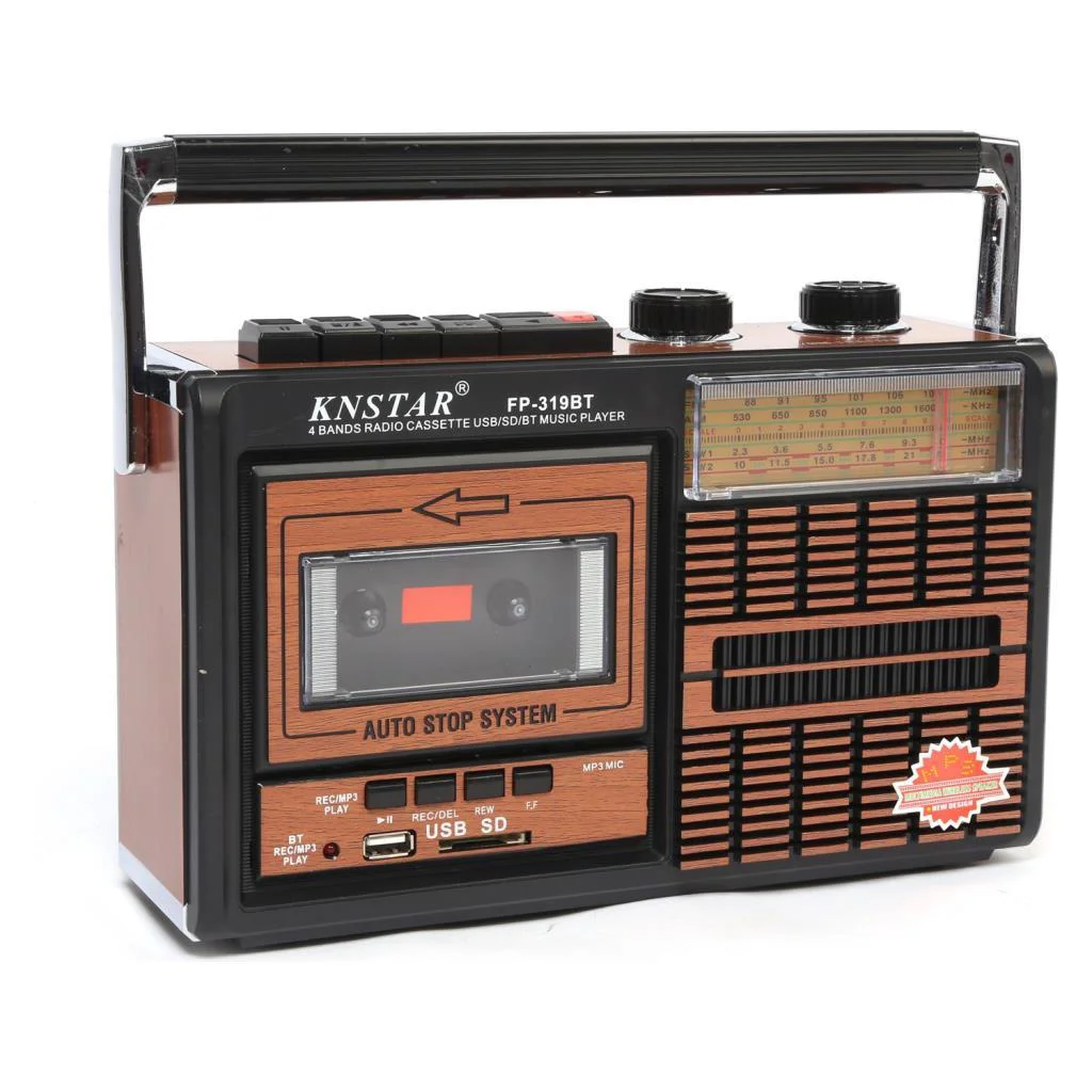 Nostalji Tasarımlı Kaset Ve Müzik Çalar Knstar FP-319 Kaset-Bluet Nostalji Tasarımlı Kaset Ve Müzik Çalar Knstar FP-319 Kaset-Bluet