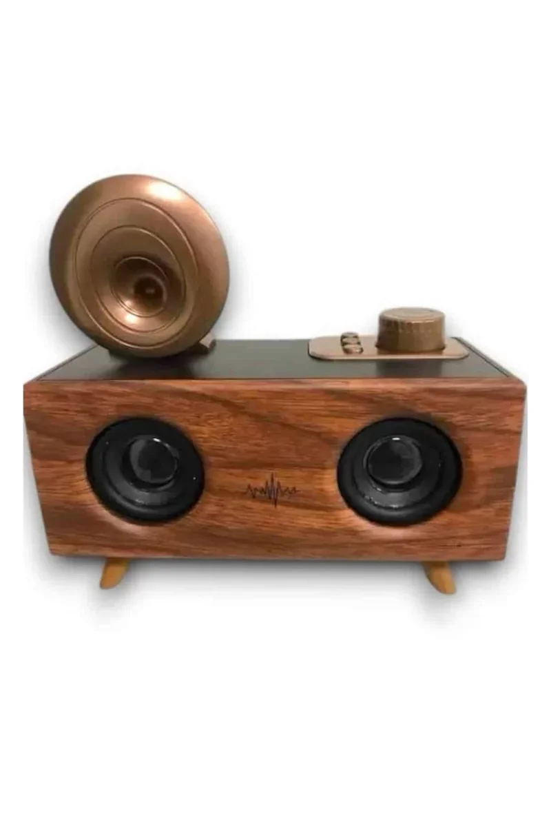 Nostaljik Ahşap Bluetooth Radyo – FM AM SW Frekanslı, Şık Dekoratif Müzik Cihazı
