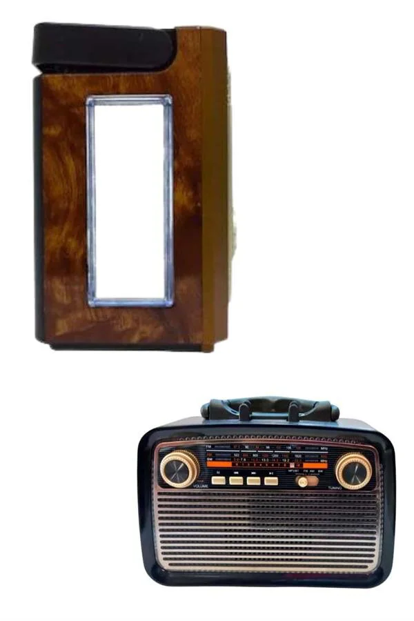 Nostaljik Ahşap Radyo FM Bluetooth Hoparlör - Kablosuz Ses Deneyimi
