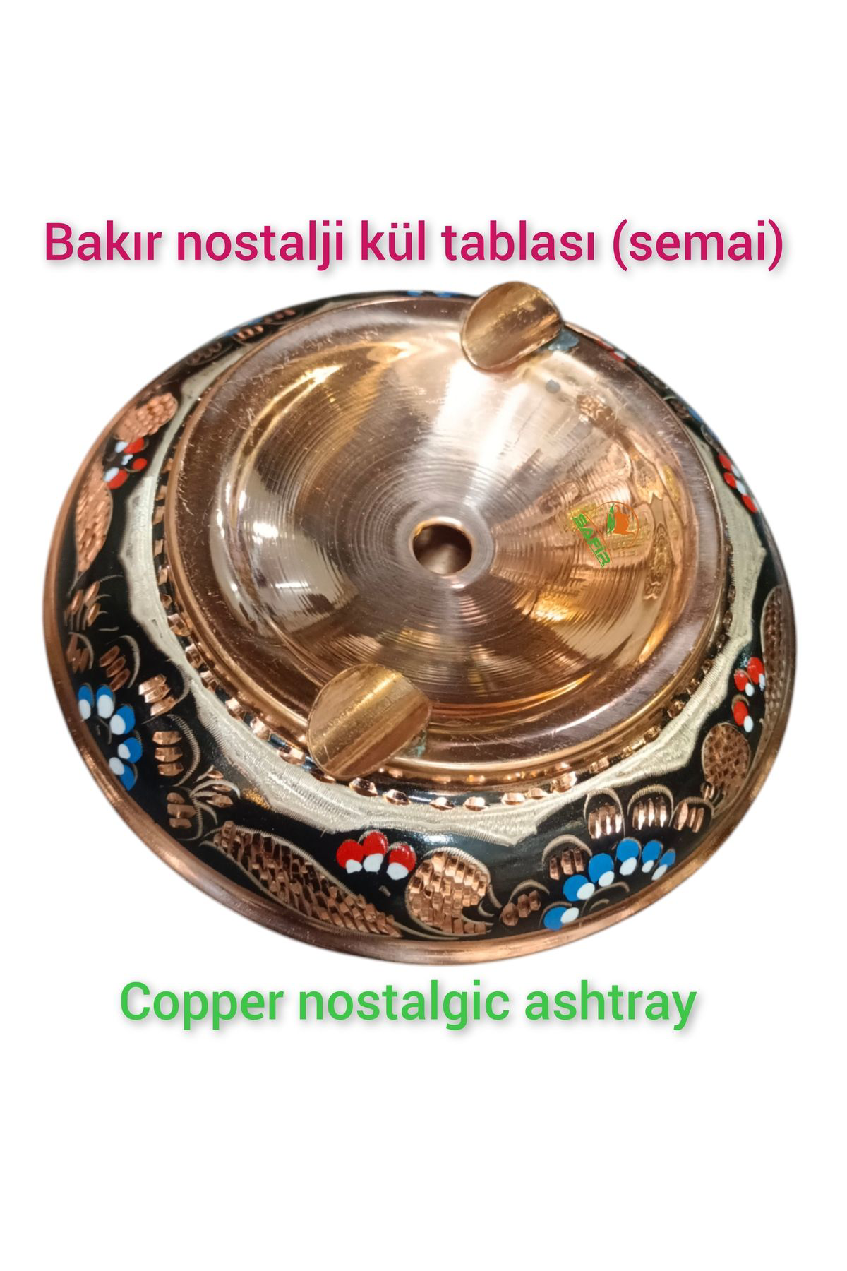 Nostaljik Bakır Kül Tablası Bakır Nostalji Küllük 2 Adet Nostalji