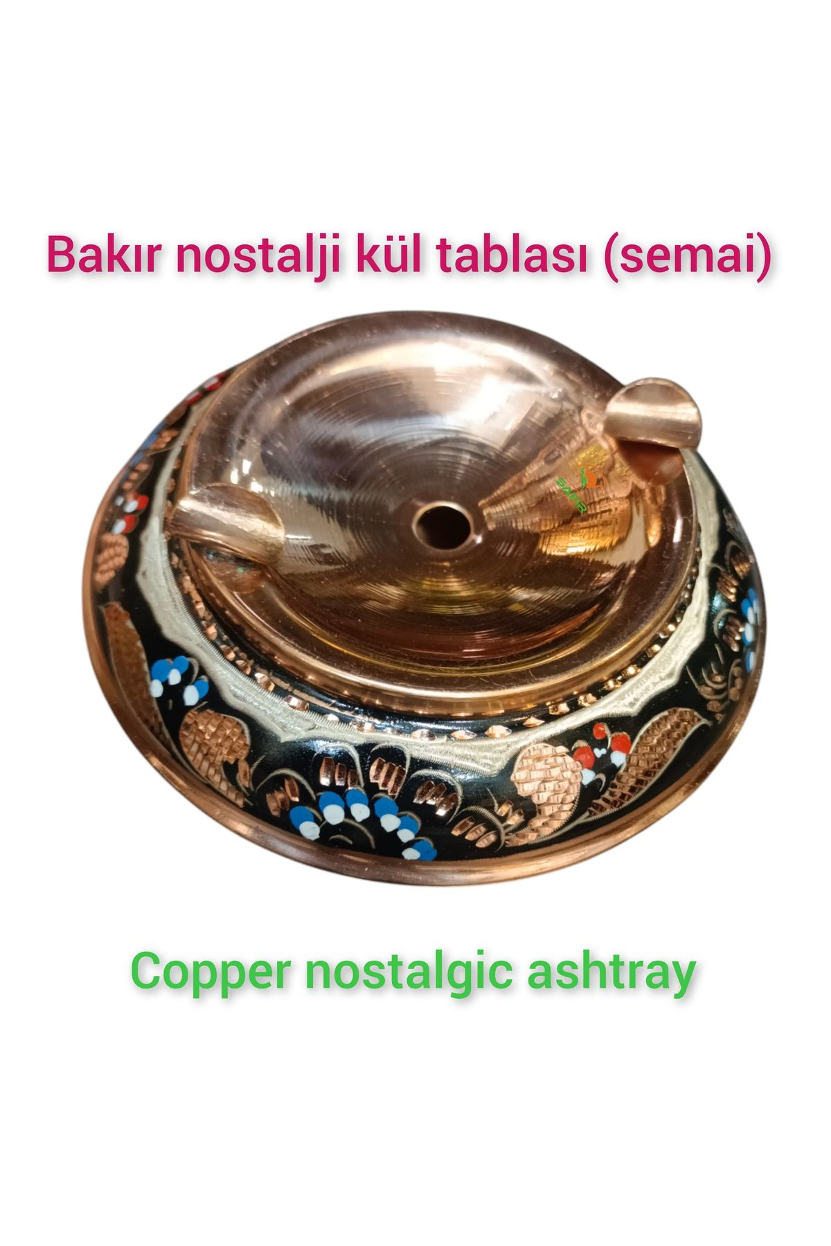 Nostaljik Bakır Kül Tablası Bakır Nostalji Küllük 2 Adet Nostalji