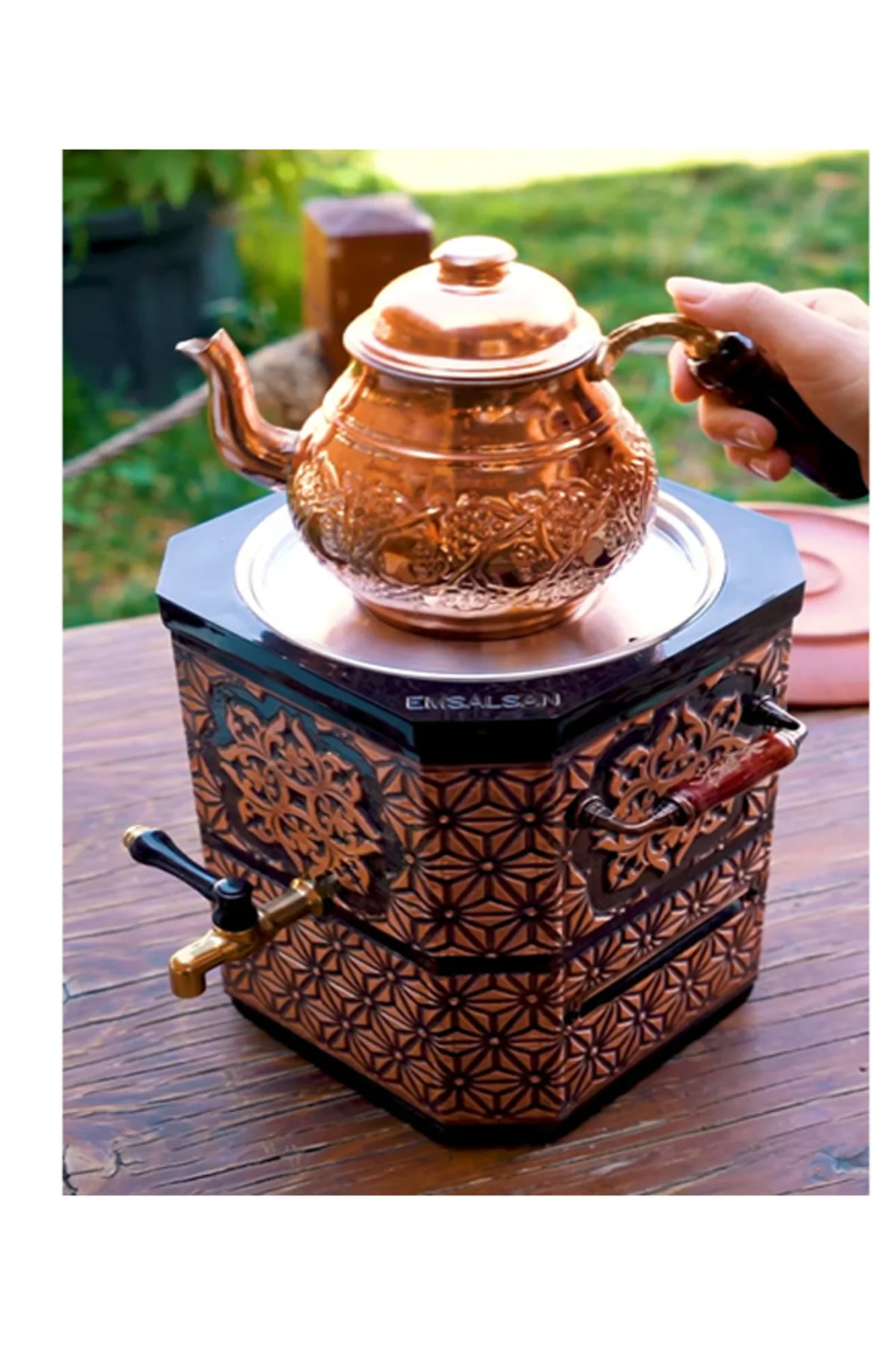 Nostaljik Elektrikli Bakır Çay Semaveri-demliksizdir Fiyatı, Yorumları ve Özellikleri