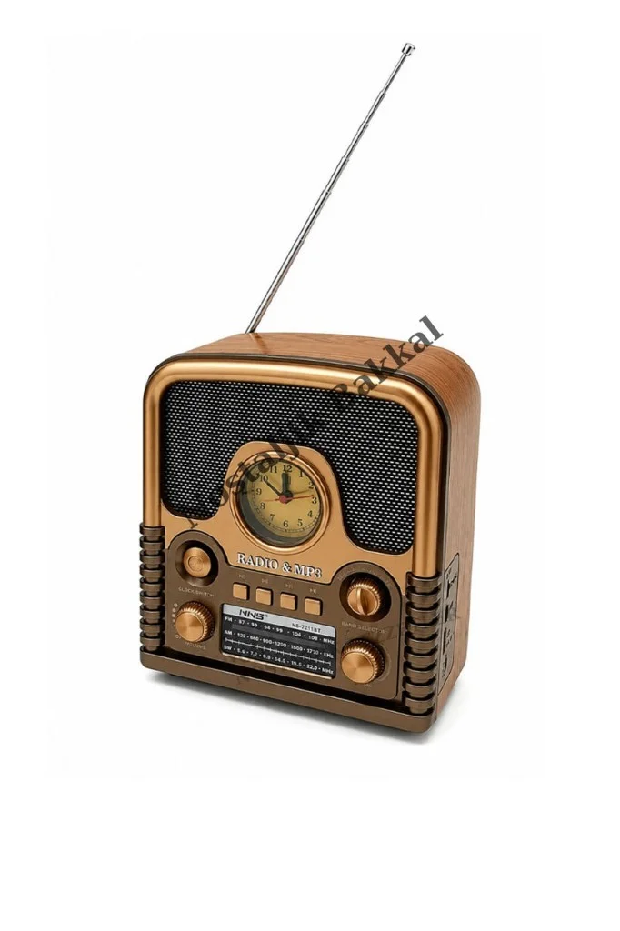 Nostaljik Everton RT-743 Radyo & Mp3 Çalar Usb/tf Kart Destekli, Dekoratif Masaüstü Radyo-Saat