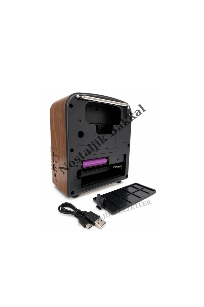 Nostaljik Everton RT-743 Radyo & Mp3 Çalar Usb/tf Kart Destekli, Dekoratif Masaüstü Radyo-Saat