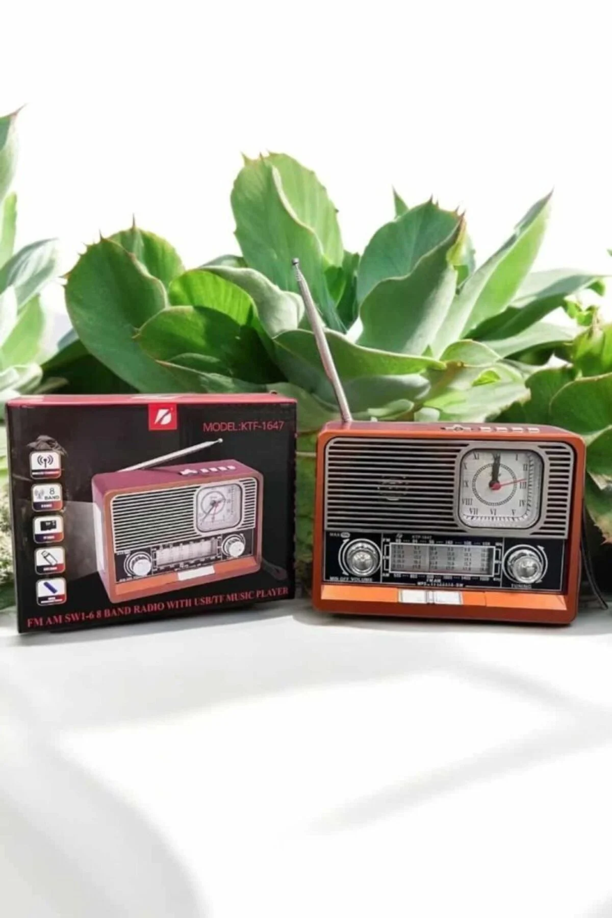 Nostaljik Görünümlü Usb Girişli Bluetooth Bağlantılı Radyo