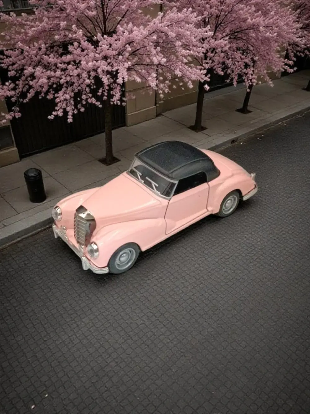 Nostaljik Klasik Çek Bırak Pembe Metal Araba – Koleksiyonluk Meta