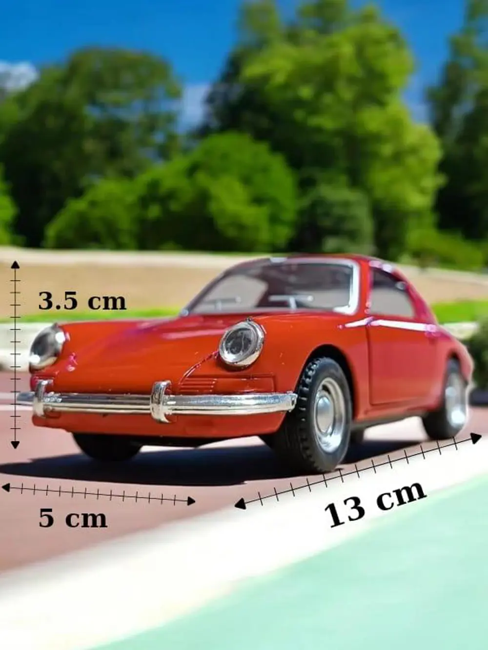 Nostaljik Klasik Metal Çek Bırak Araba Kırmızı Kapılar Açılır ( 1