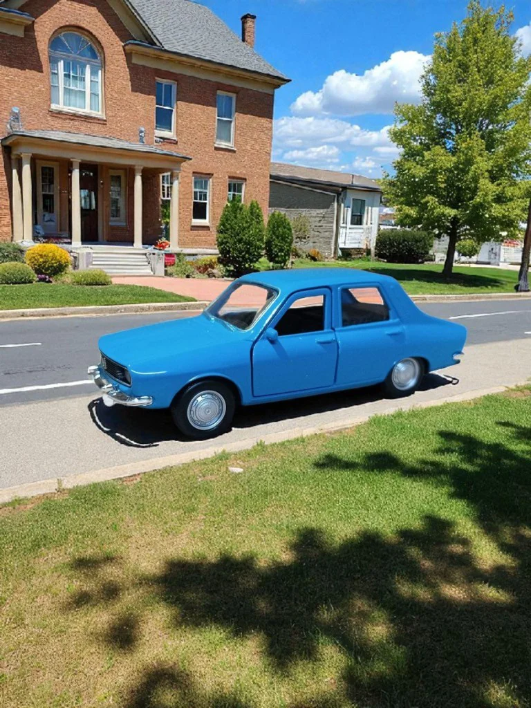 Nostaljik Metal Çek Bırak Mavi Araba Renault 12 Kapılar Açılır Nostaljik Metal Çek Bırak Mavi Araba Renault 12 Kapılar Açılır