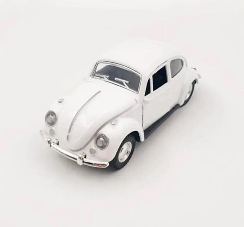 Nostaljik Metal Çek Bırak Araba Beyaz