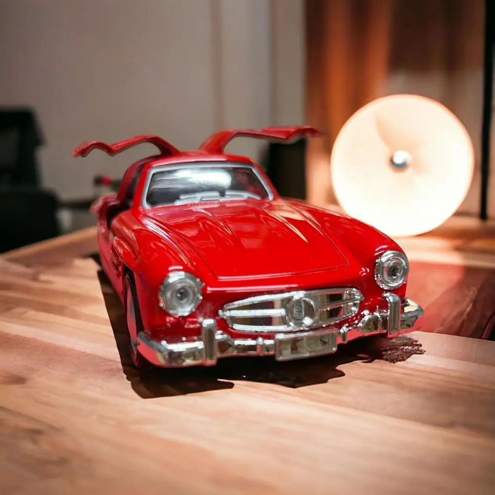 Nostaljik Metal Çek Bırak Araba Kırmızı Kapılar Açılır ( 1/36 Ölç