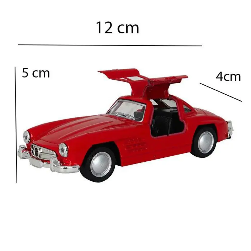 Nostaljik Metal Çek Bırak Araba Kırmızı Kapılar Açılır ( 1/36 Ölç