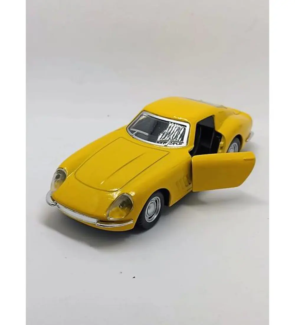 Nostaljik Metal Çek Bırak Araba Sarı Kapılar Açılır ( 1/36 Ölçek 