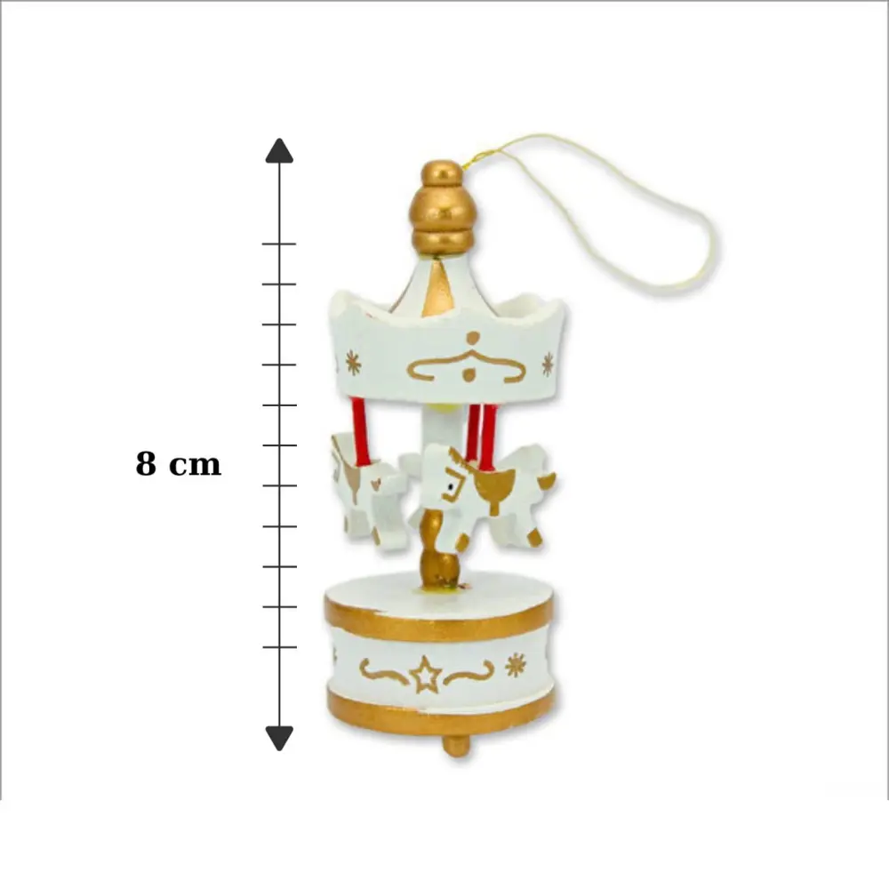 Nostaljik Mini Atlı Karınca 6 Adet Beyaz Gold