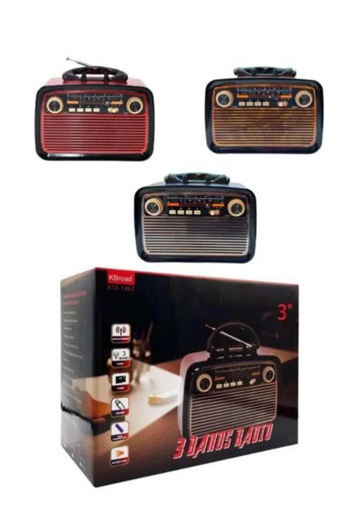 Nostaljik Radyo Bluetooth Bağlantılı Müzik Kutusu Ahşap Fiyatı, Yorumları ve Özellikleri