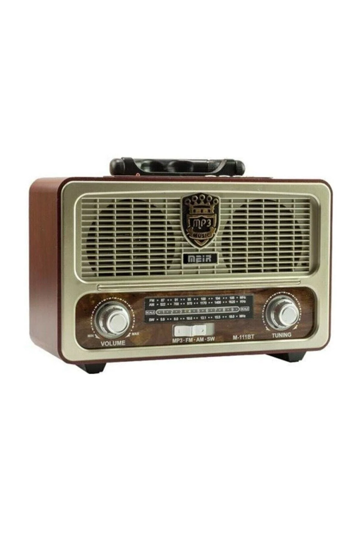 Nostaljik radyo bluetooth özellikli usb sd girişli fm radyo çok renkli 2 yıl garantili
