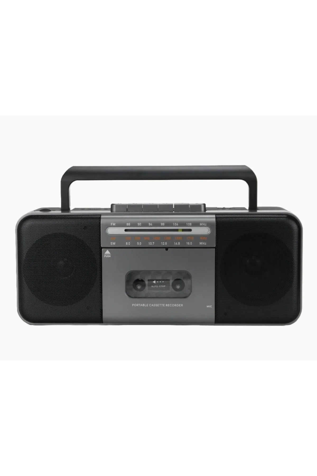 Nostaljik radyo FM radyo USB MP3 çalar kablosuz hoparlör Bluetooth gri 2 yıl garantili