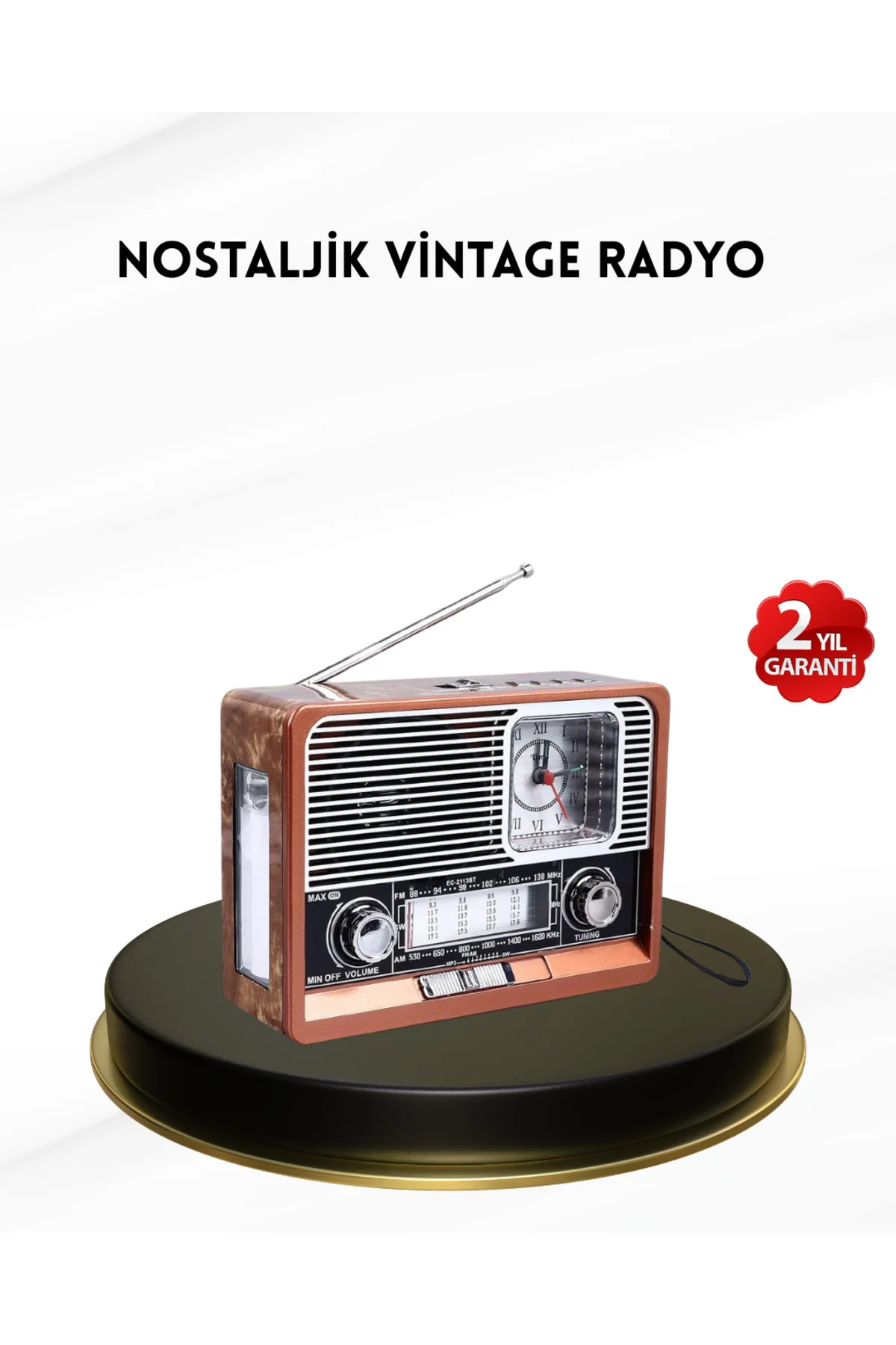 Nostaljik Radyo – Şık Dekoratif Tasarım Ve Güvenli 2 Yıl