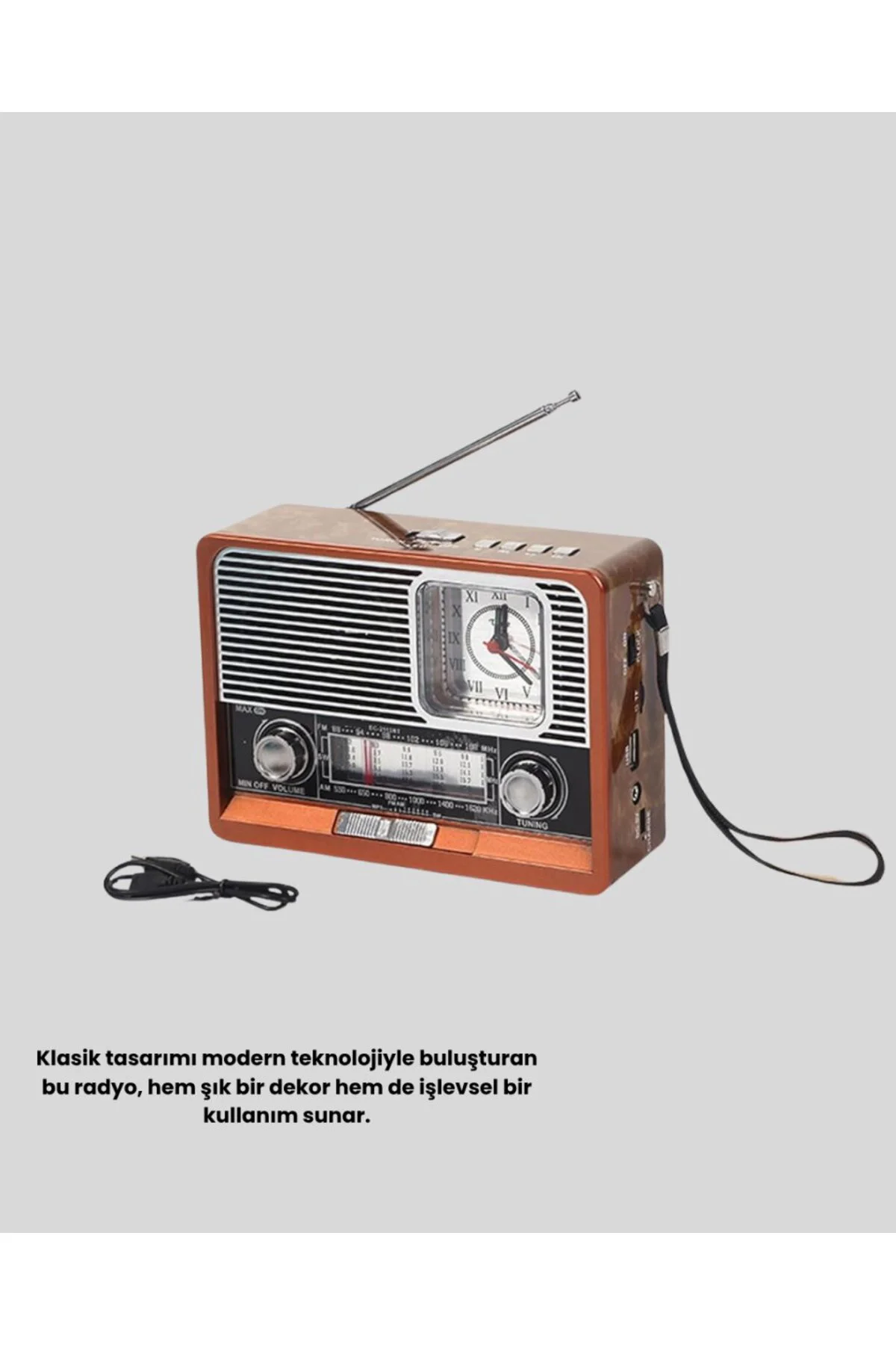 Nostaljik Radyo – Şık Dekoratif Tasarım ve Güvenli 2 Yıl Garanti