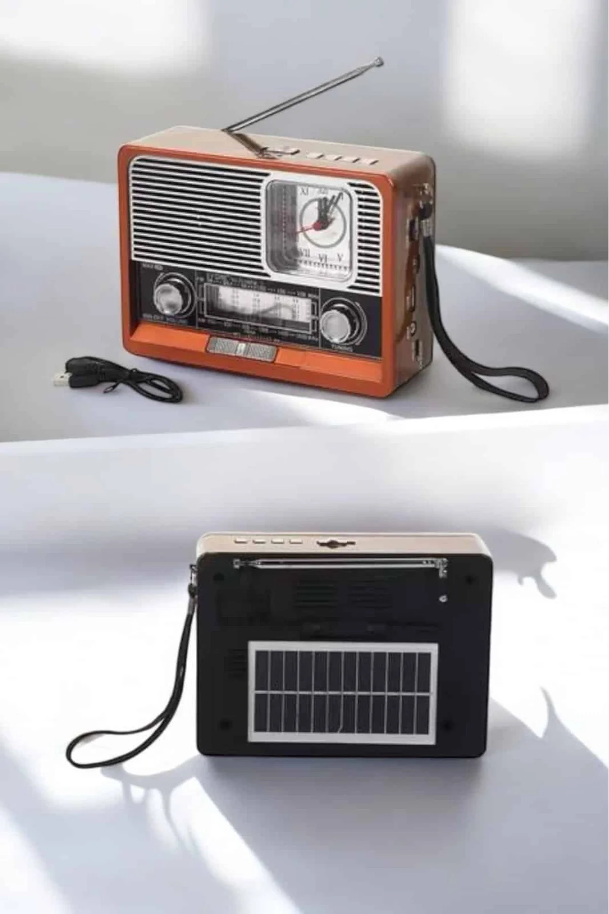 Nostaljik Radyo USB,AUX Ve SD Kart Girişli Bluetooth Bağlantılı