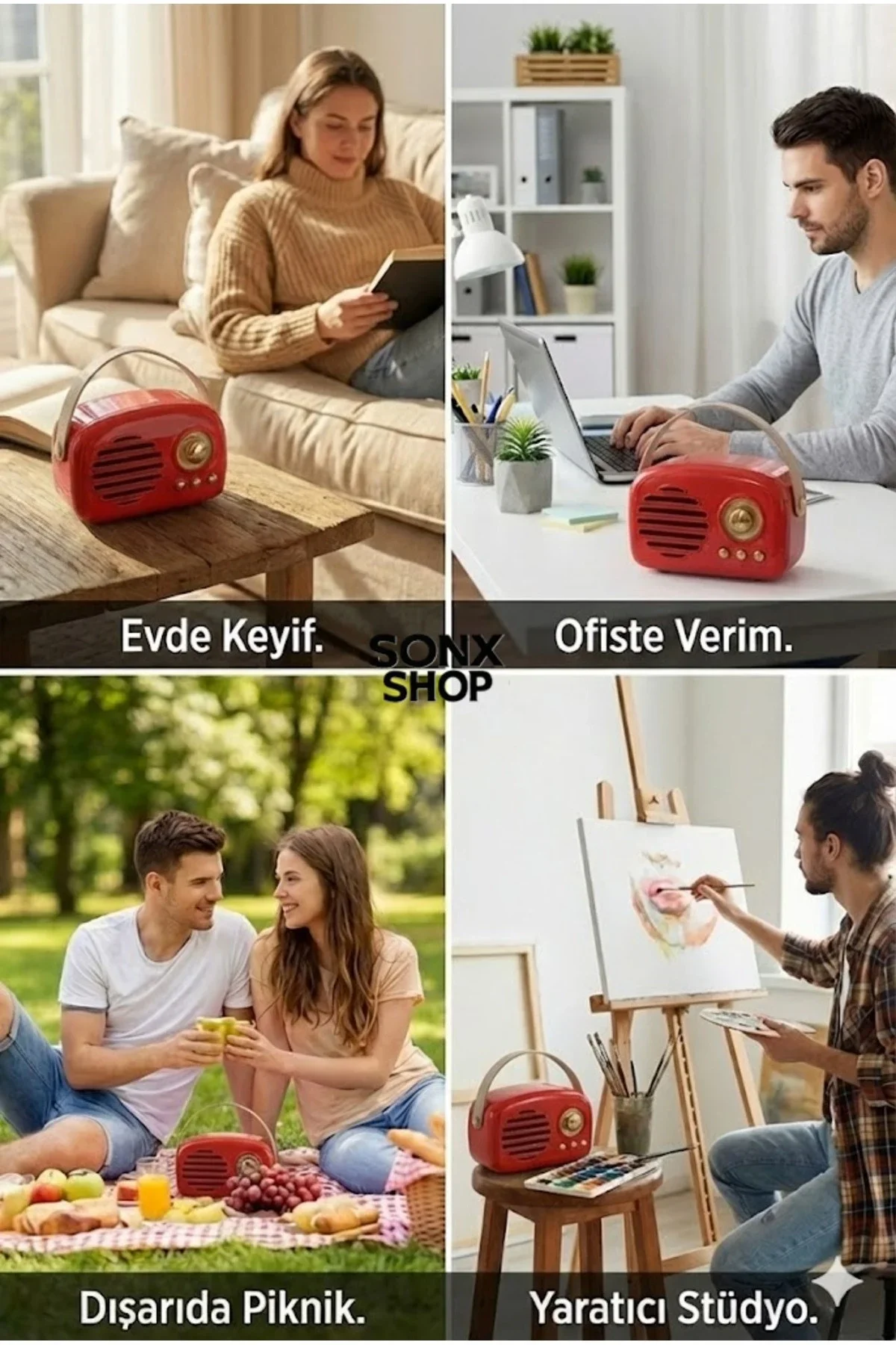 Nostaljik Retro Bluetooth Hoparlör - FM Radyo, USB ve Bluetooth Kablosuz Hoparlör Nostaljik Retro Bluetooth Hoparlör - FM Radyo, USB ve Bluetooth Kablosuz Hoparlör