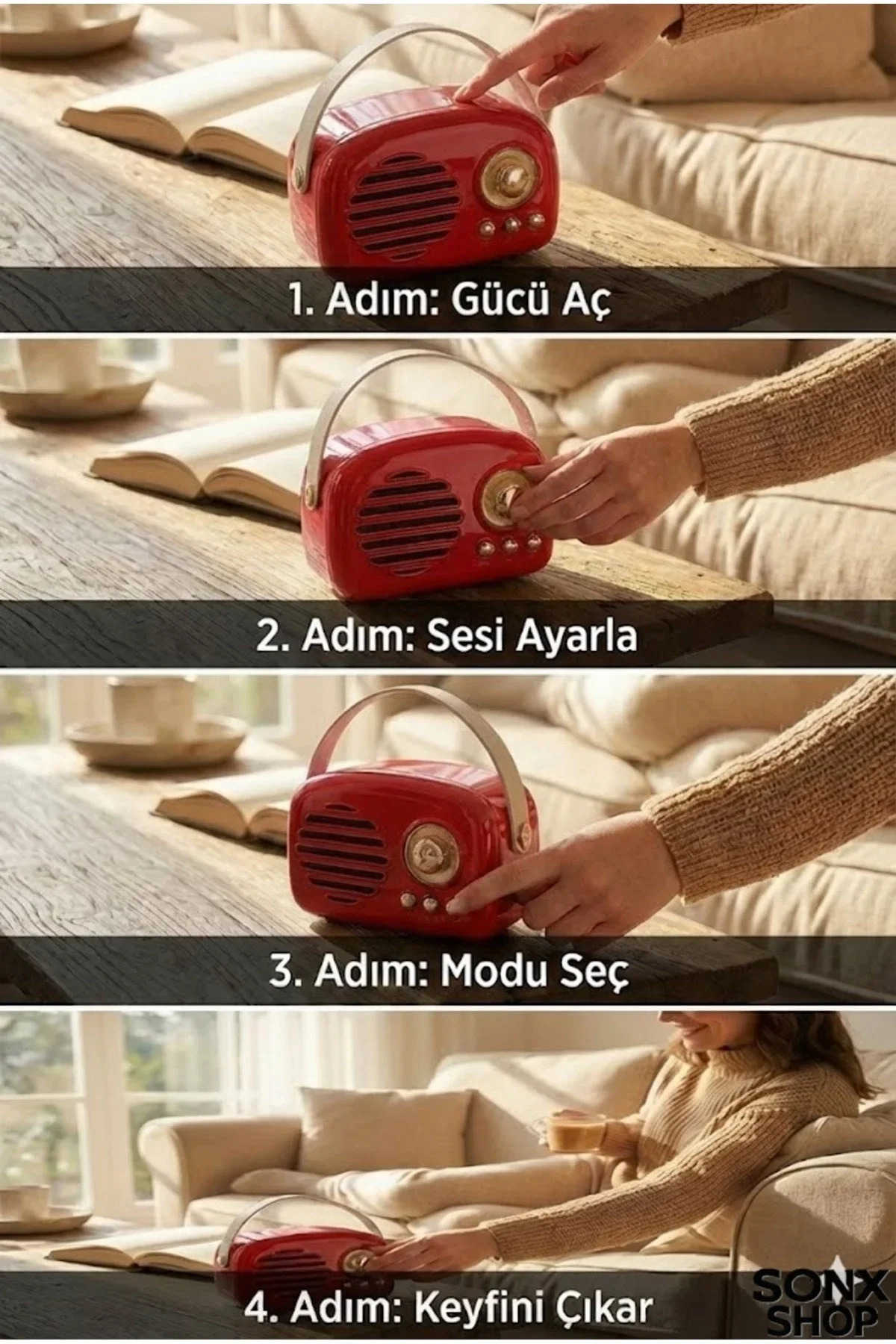 Nostaljik Retro Bluetooth Hoparlör - FM Radyo, USB ve Bluetooth Kablosuz Hoparlör Nostaljik Retro Bluetooth Hoparlör - FM Radyo, USB ve Bluetooth Kablosuz Hoparlör