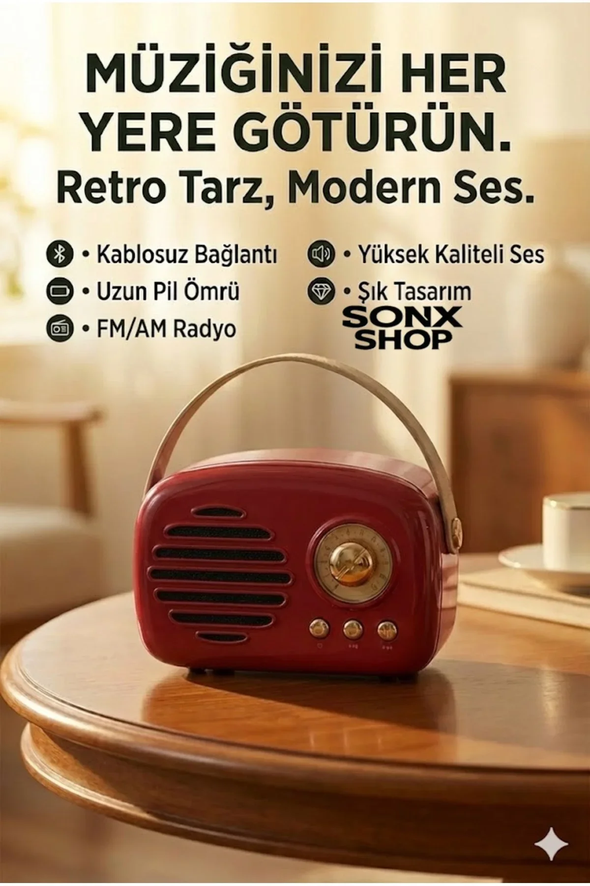 Nostaljik Retro Bluetooth Hoparlör - FM Radyo, USB ve Bluetooth Kablosuz Hoparlör Nostaljik Retro Bluetooth Hoparlör - FM Radyo, USB ve Bluetooth Kablosuz Hoparlör
