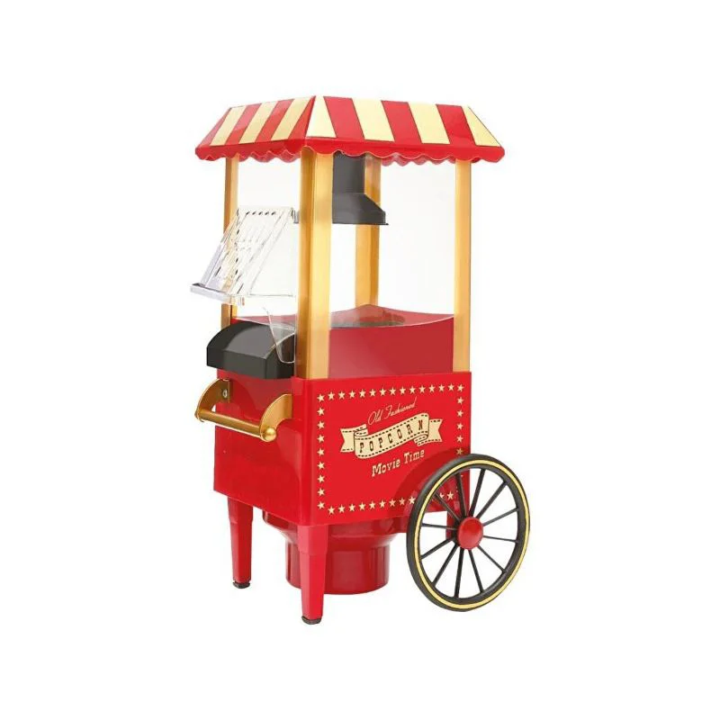 Nostaljik Tasarımlı Yağsız Patlamış Mısır Makinesi 1200W