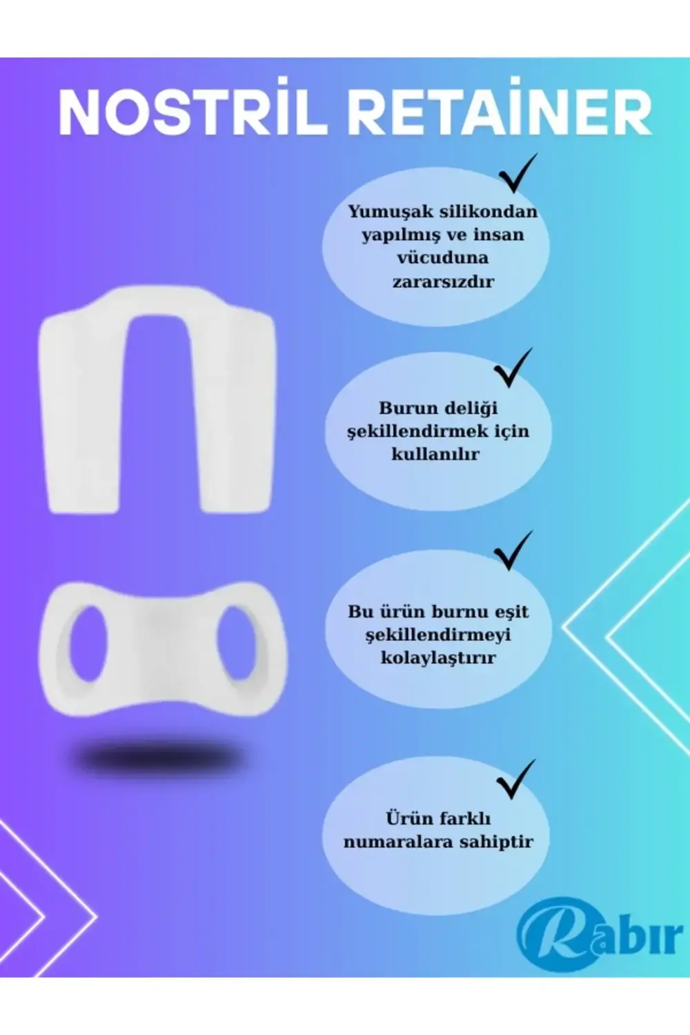 Nostril Retainer No 7 Burun Deliği Şekillendirici
