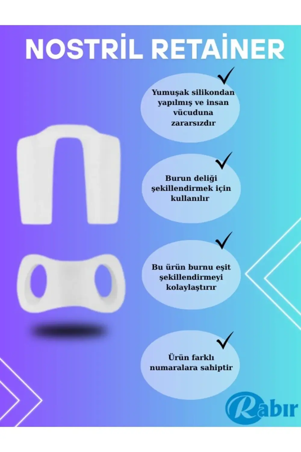 Nostril Retainer No 7 Burun Deliği Şekillendirici