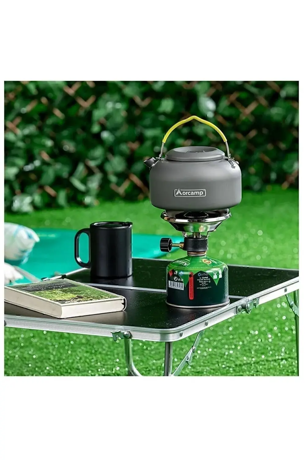 Not- Ebat Küçüktür Katlanır Siyah Kamp Sehpası 60x40x25 Cm Çok Am