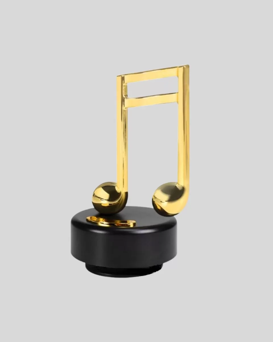 Nota Figürü Müzik Kutusu Melodious Model Yeni Nesil - Altın Nota Dekoratif Eşya ve Hediyelik Eşya