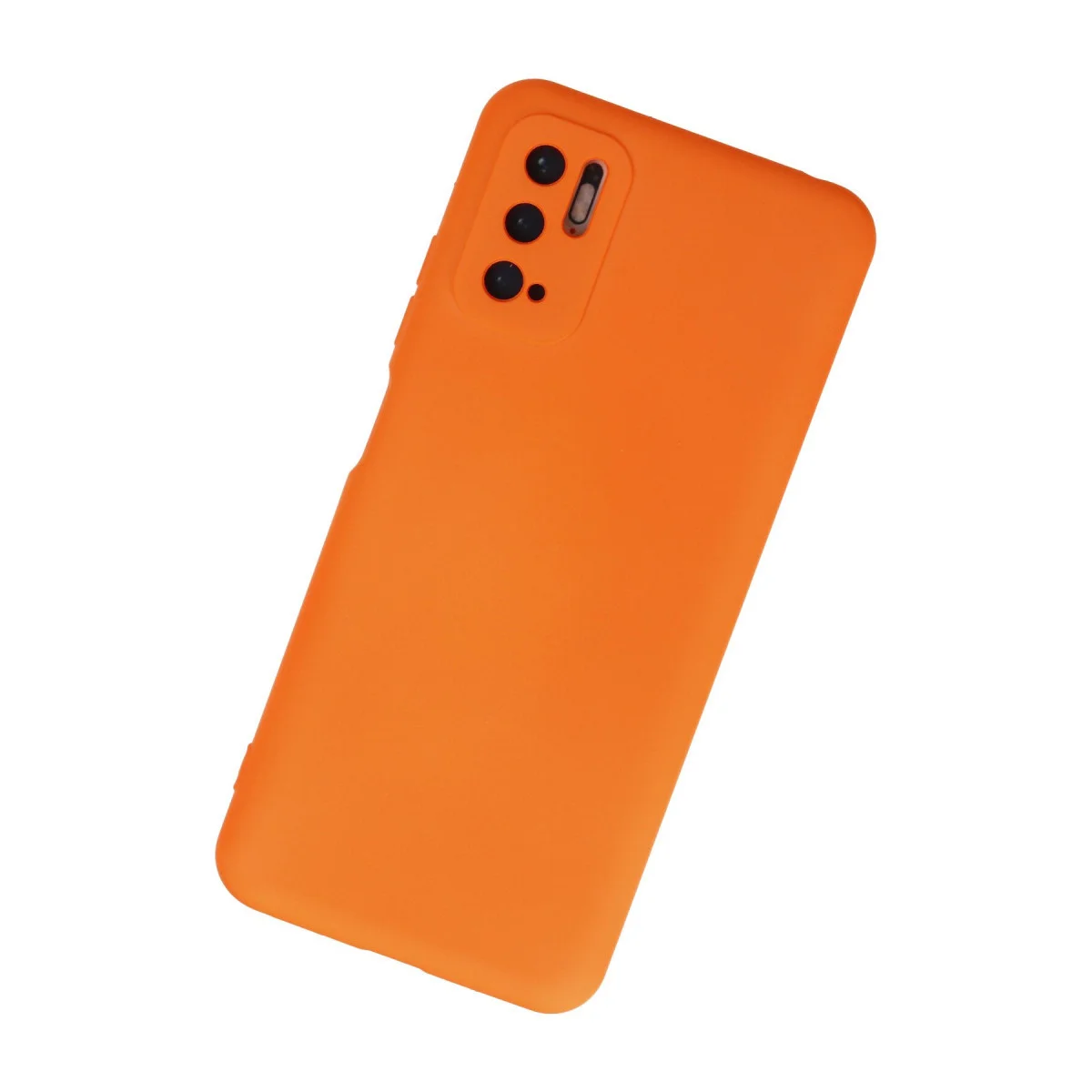 Note 10 5G Nano İçi Kadife Silikon Kılıf - Turuncu Şık Koruma