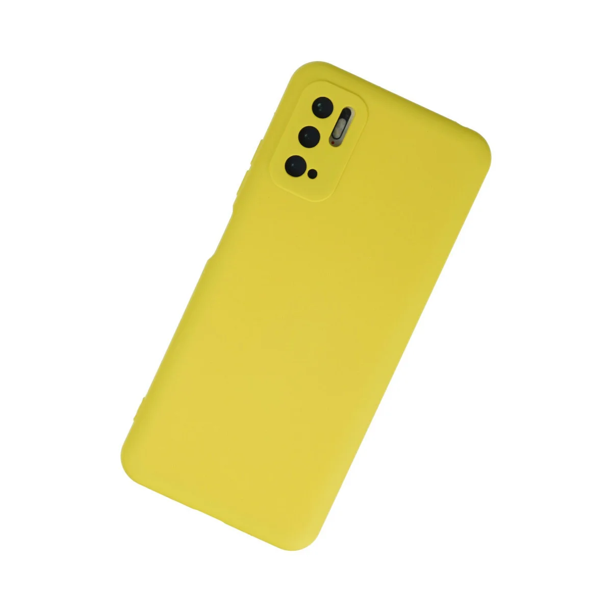 Note 10 5G Nano İçi Kadife Silikon Kılıf - Sarı