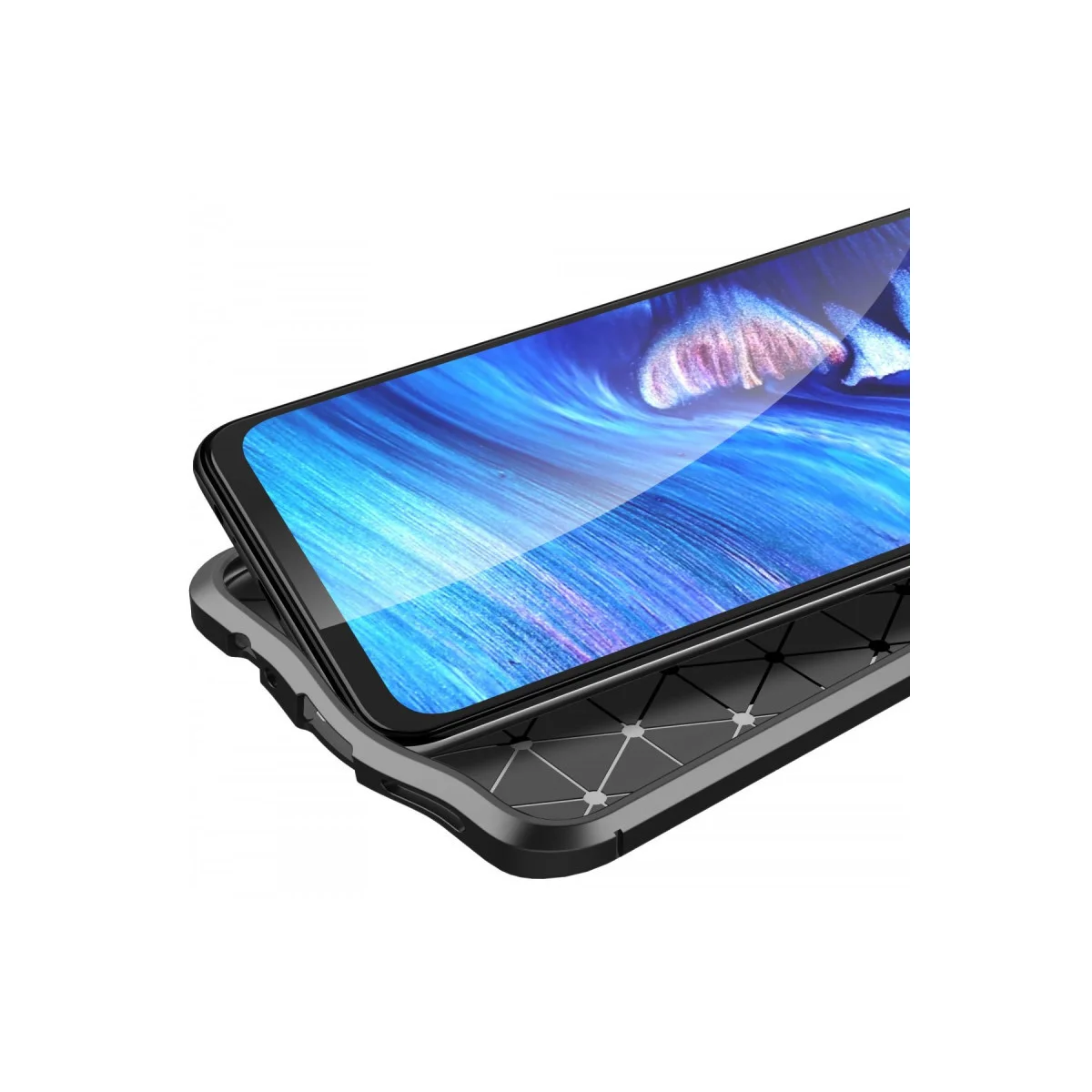 Note 10 Kılıf Auto Focus Kırmızı – Şık Deri Dokulu Premium Koruma
