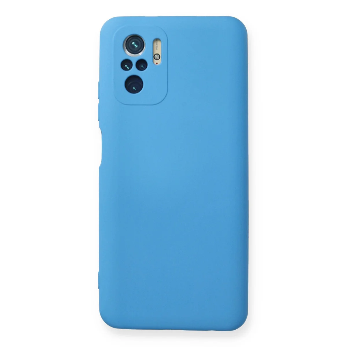 Note 10 Nano İçi Kadife Silikon Kılıf - Mavi ve Şık Koruma