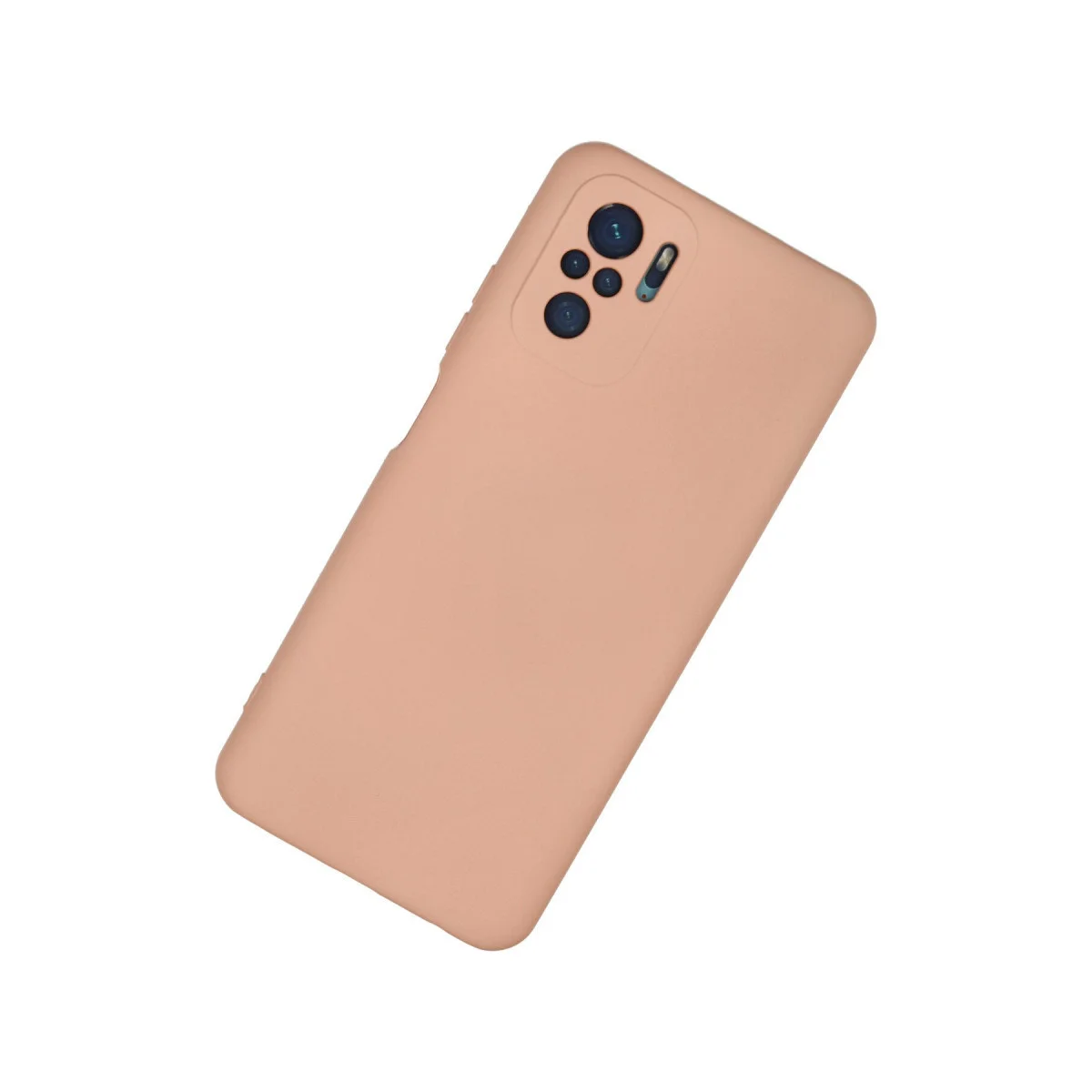 Note 10 Nano İçi Kadife Silikon Kılıf - Pudra - Maksimum Koruma ve Şıklık