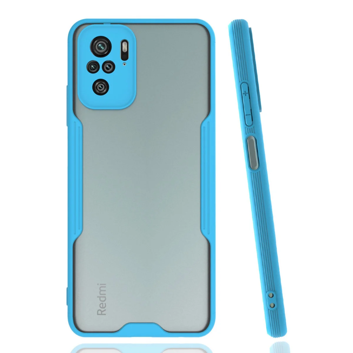 Note 10 Platin Silikon Kılıf - Mavi, Şık ve Dayanıklı Koruma
