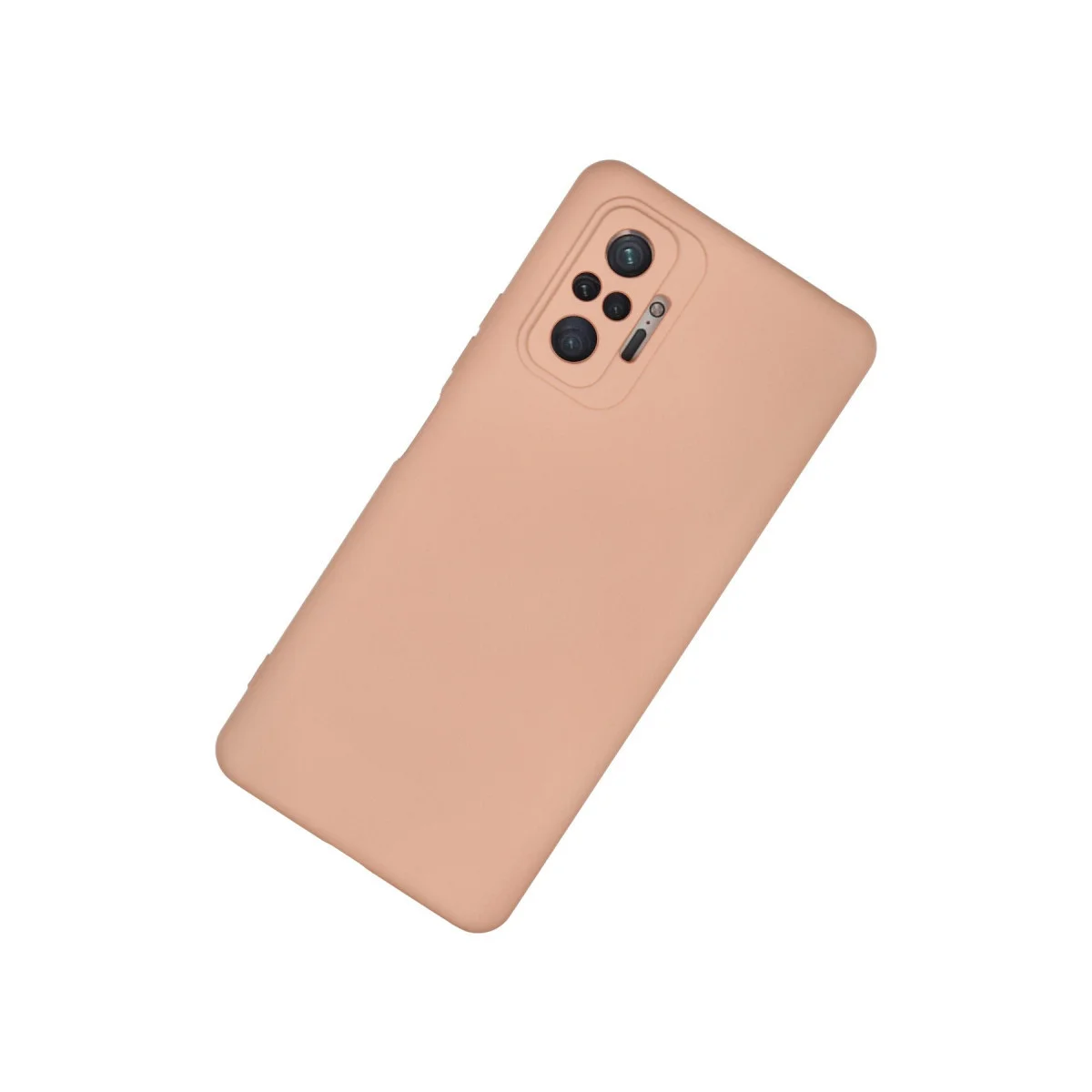 Note 10 Pro Kılıf Nano İçi Kadife Silikon - Pudra - %100 Yerli Üretim