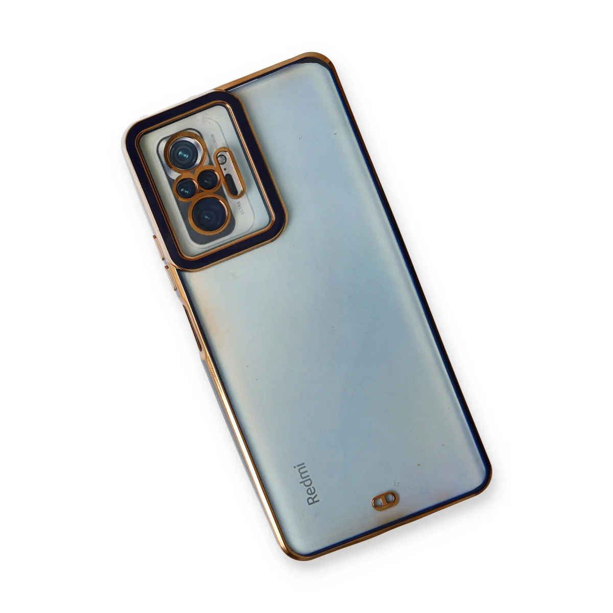 Note 10 Pro Silikon Kılıf - Mavi Liva Lens Koruması