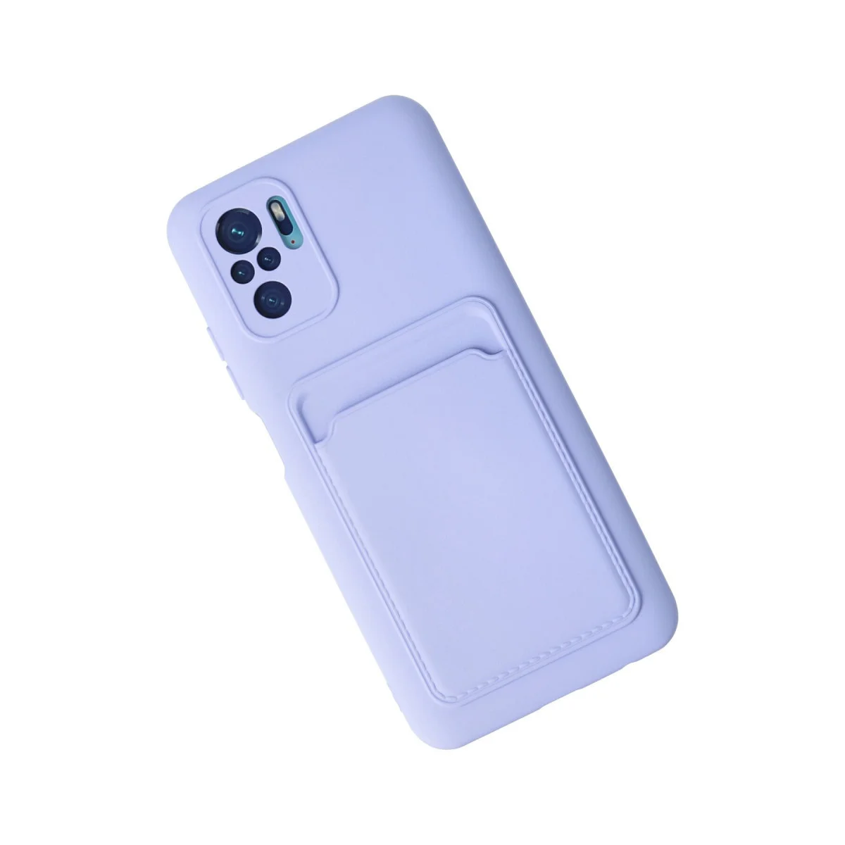 Note 10S Kelvin Kartvizitli Silikon Kılıf - Lila & Premium Koruma