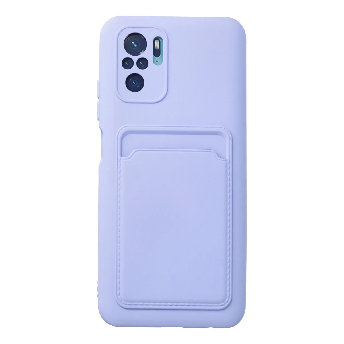 Note 10S Kelvin Kartvizitli Silikon Kılıf - Lila & Premium Koruma