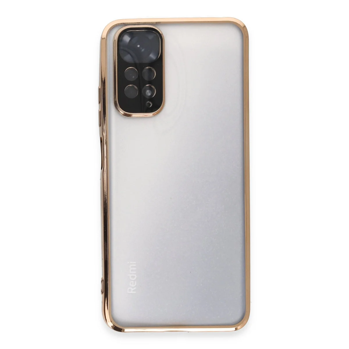 Note 11 Kılıf Razer Lensli Silikon - Altın