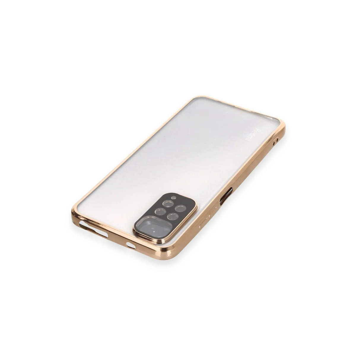 Note 11 Kılıf Razer Lensli Silikon - Altın