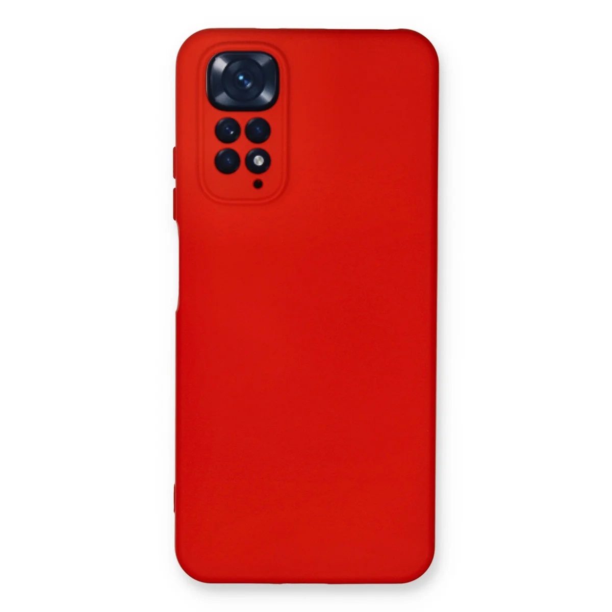 Note 11 Nano İçi Kadife Silikon Kılıf - Kırmızı Yerli Üretim Koruması