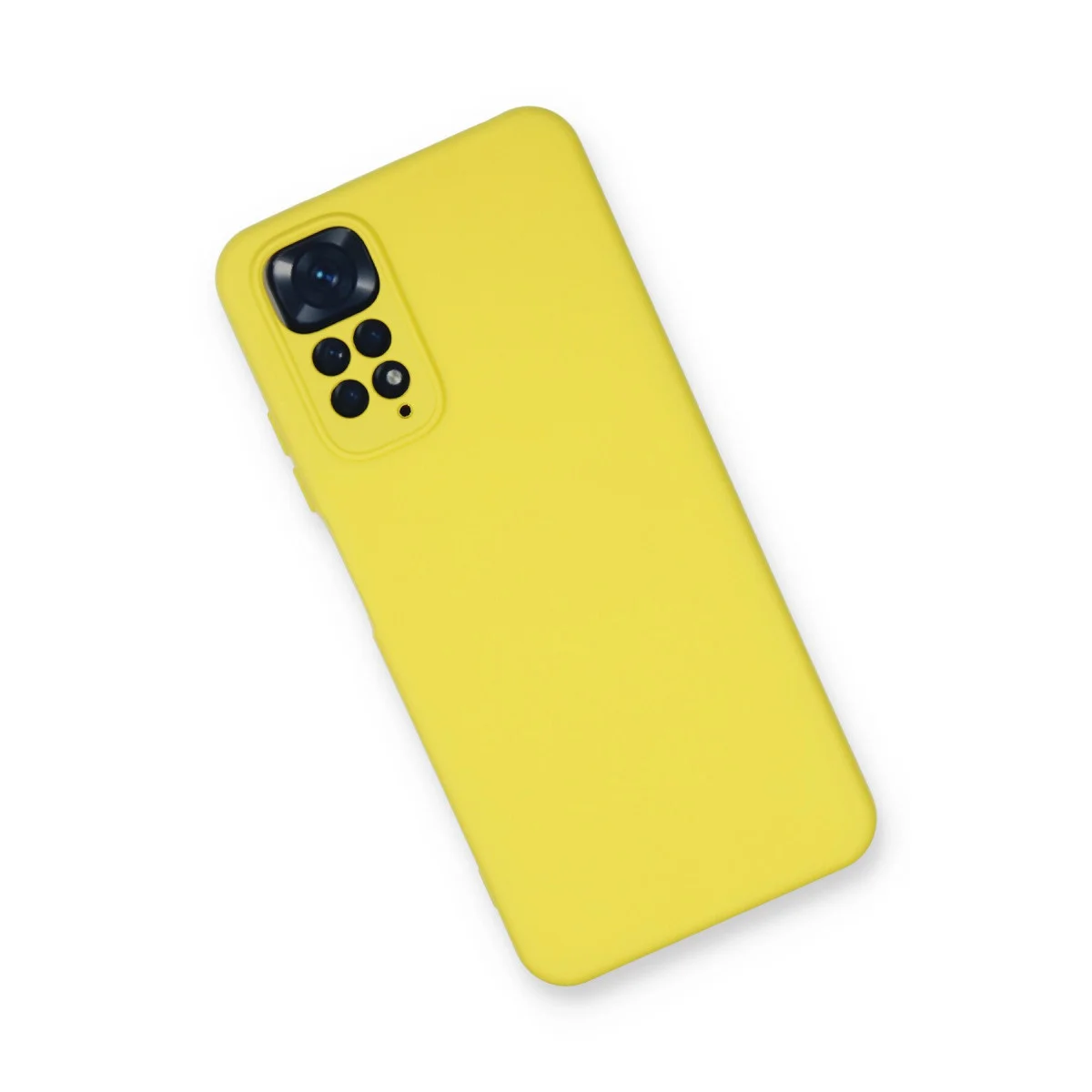Note 11 Nano İçi Kadife Silikon Kılıf - Sarı