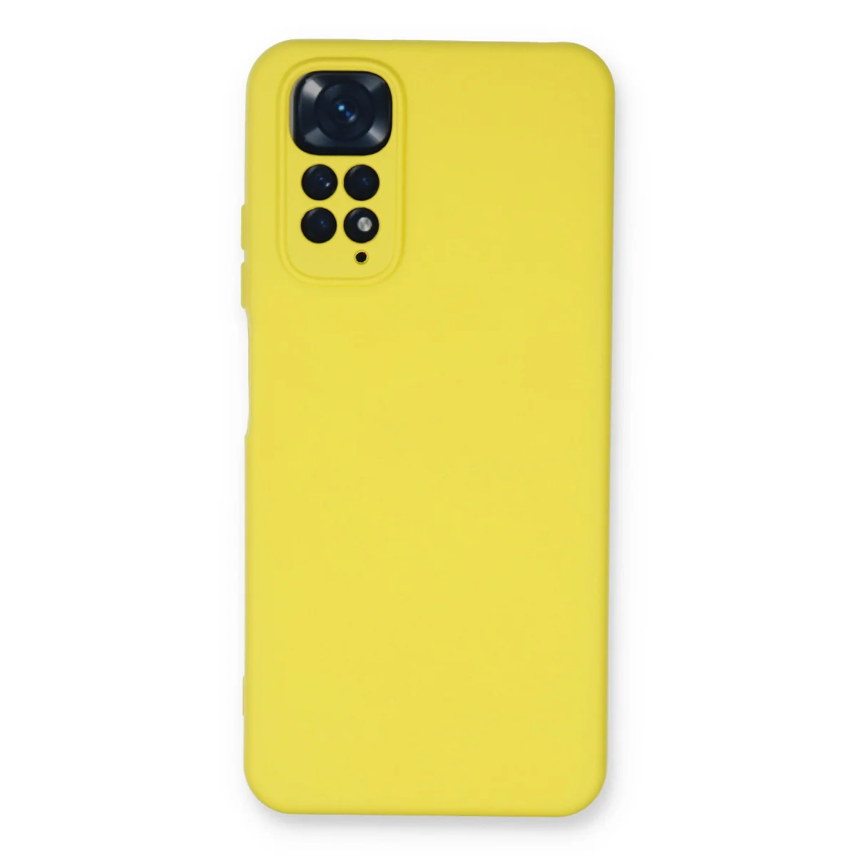 Note 11 Nano İçi Kadife Silikon Kılıf - Sarı