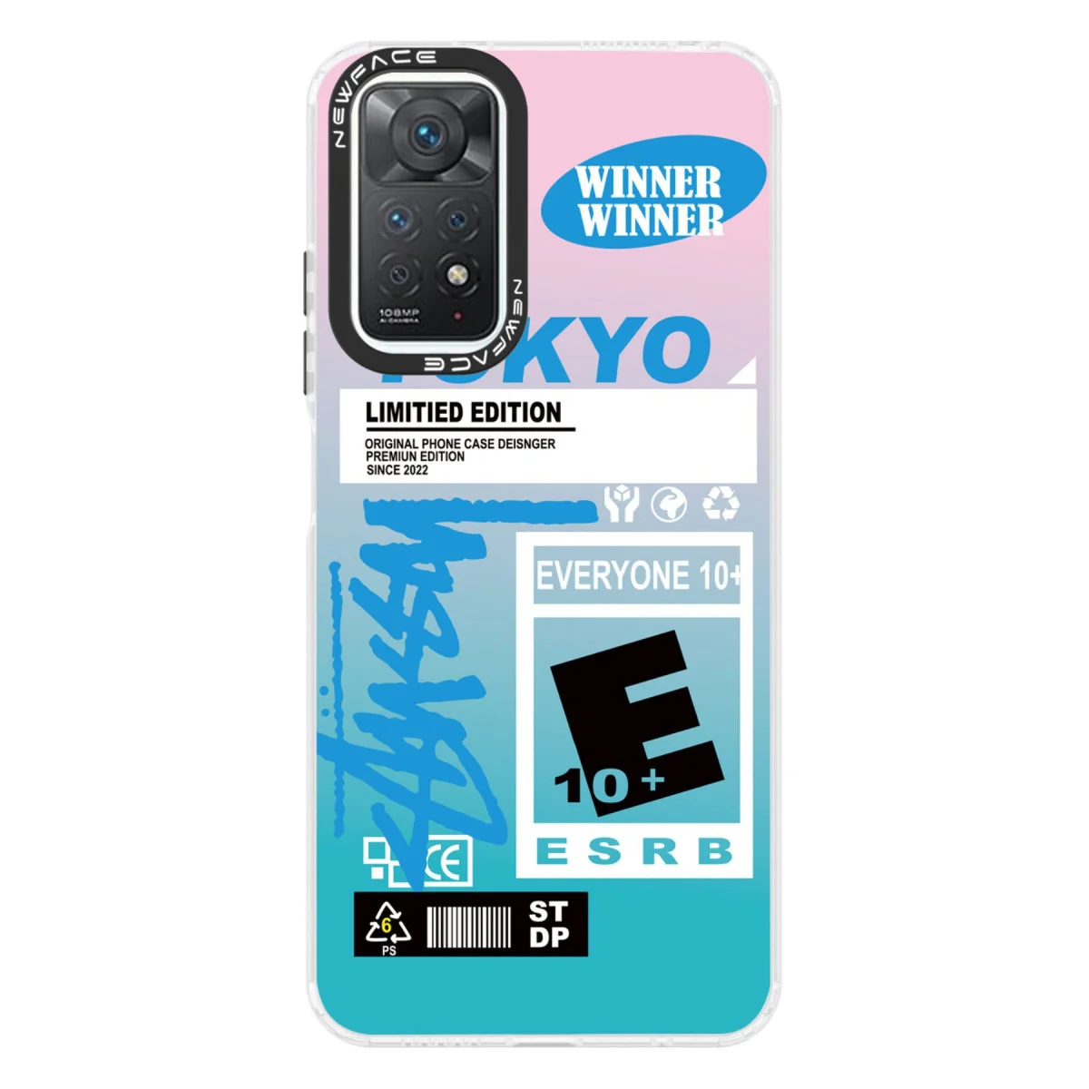 Note 11 Pro Estoril Desenli Kılıf - Yumuşak ve Pürüzsüz Mat Kapak